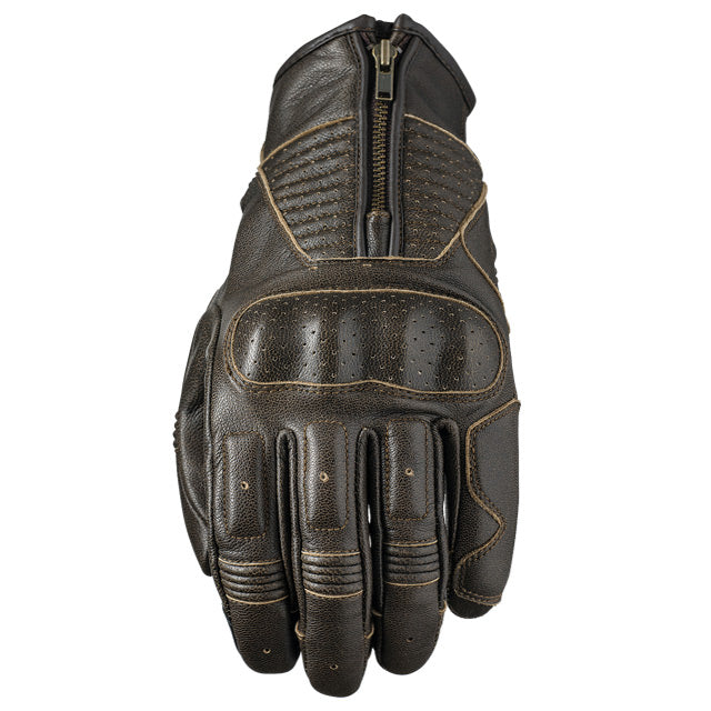 Five Kansas Motorcycle Gloves - Brown 9/M