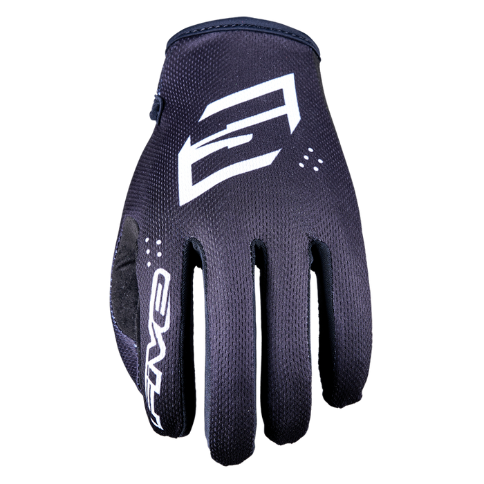 Five MXF4 Kids Motorcycle Gloves - Mono Black 7/XS
