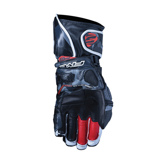 Five RFX1 Replica Motorcycle Gloves - Red 12/XXL