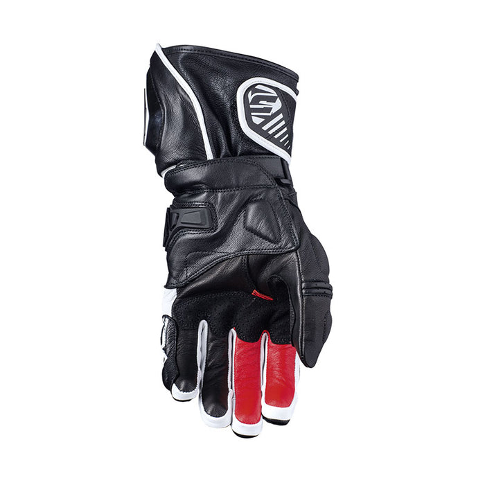 Five RFX-3 Motorcycle Gloves - Black/White 9/M