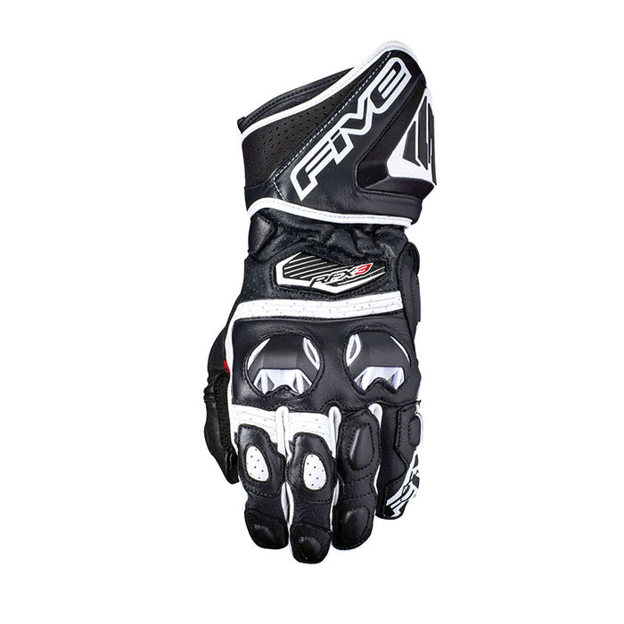 Five RFX-3 Motorcycle Gloves - Black/White 8/S