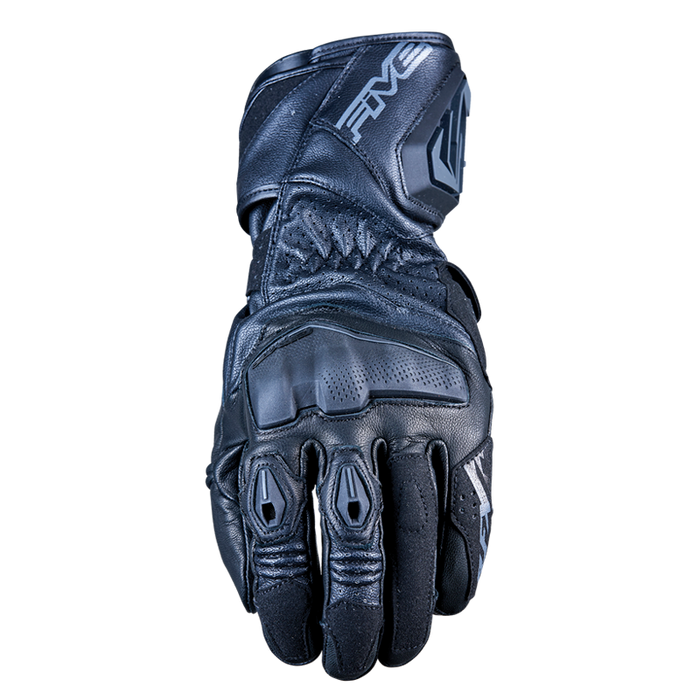 Five RFX-4 EVO Motorcycle Racing Gloves - Black 11/XL