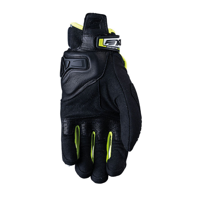 Five RS-C  Motorcycle Gloves - White/Fluro 13/3XL