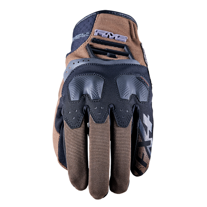 Five TFX-4 Waterproof Motorcycle Gloves - Brown 10/L
