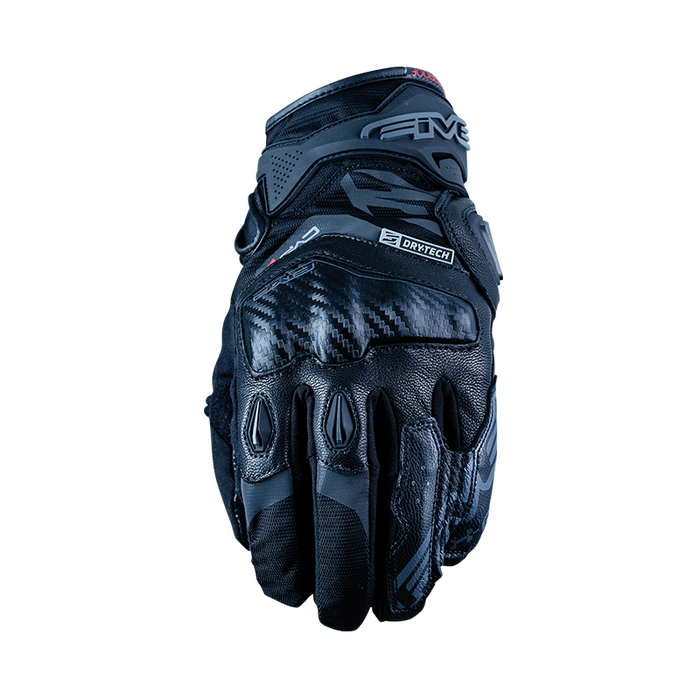 Five X-Rider EVO Waterproof Motorcycle Gloves Black - 8/S