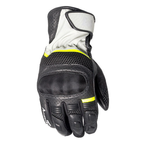 MotoDry Advent-Tour Motorcycle Leather/Textile Gloves - Black/Grey/ 3XL