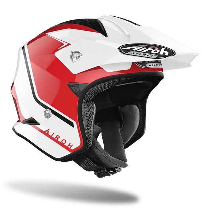 Airoh TRR-S Trial Keen Motorcycle Helmet - Red Gloss/ Small