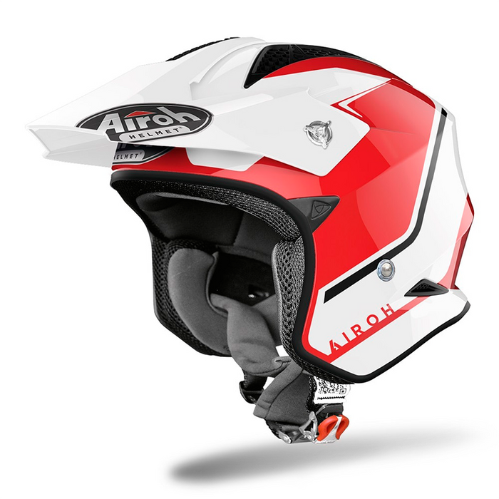 Airoh TRR-S Trial Keen Motorcycle Helmet - Red Gloss/ Medium