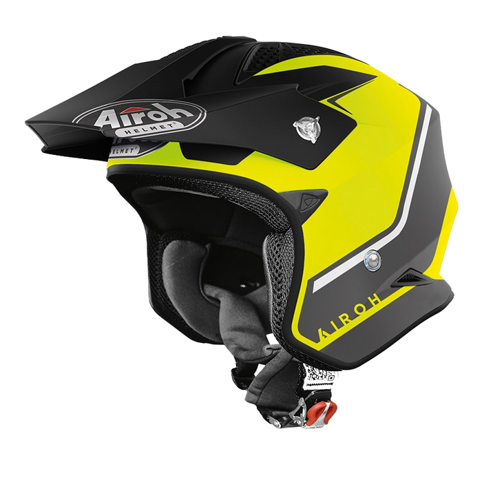Airoh TRR-S Trial Keen Motorcycle Helmet - Yellow Matte/ Large