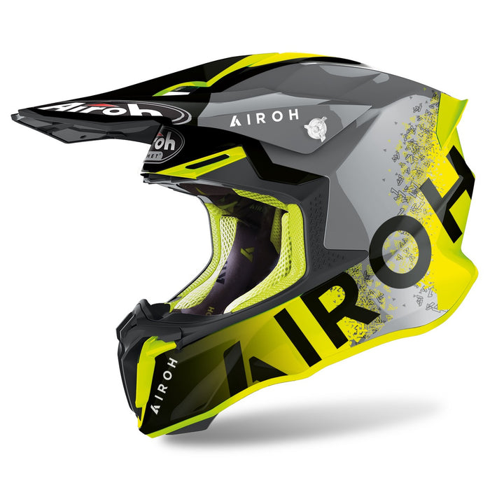 Airoh Twist 2.0 Bit Gloss Helmet - Yellow L (TW2BI31)