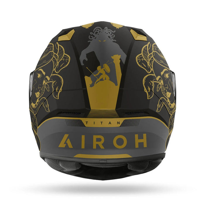 Airoh Valor Motorcycle Helmet - Titan Matte/2XL