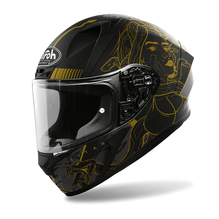 Airoh Valor Motorcycle Helmet - Titan Matte/ Large