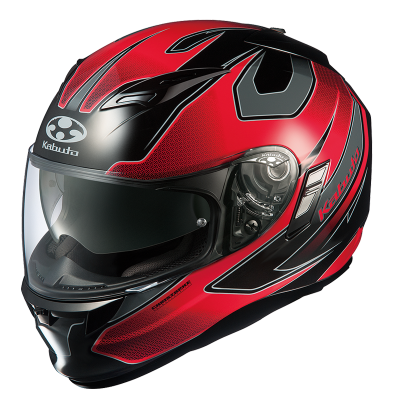 kabuto Kamui Stinger Helmet - Matte Black/Red S