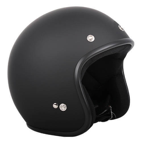 RXT A611C Low Ride Open Face Helmet Matte Black - XXL