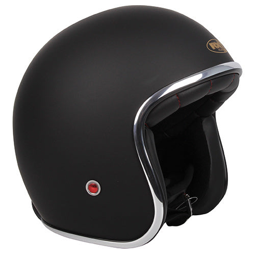 RXT A611C Classic Open Face Helmet w/No Studs - Matte Black XXL