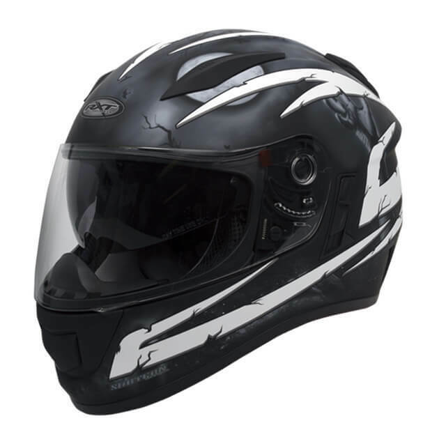 RXT A736 Evo Crypt Helmet Black/White - XXL