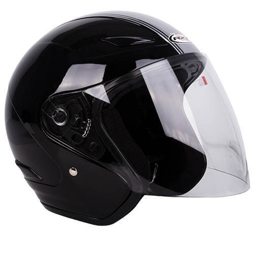 RXT A218 Metro Helmet Retro Black/Light Silver - XL