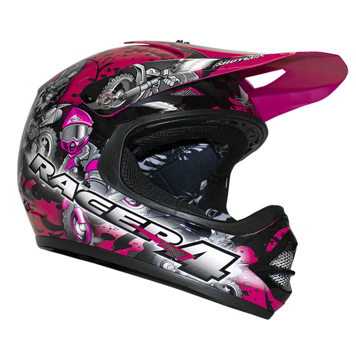 RXT Racer 4 Kids Helmet - Magenta/Pink XXS