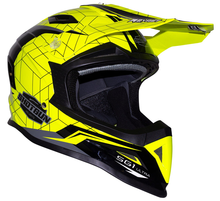 RXT 762 SG-1 Ultra Shotgun Helmet - Gloss Neon Yellow XXL
