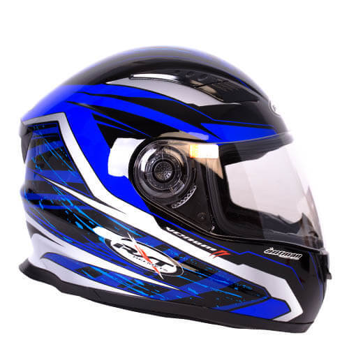 RXT Viper 2 Fibreglass Helmet Black/Blue - S