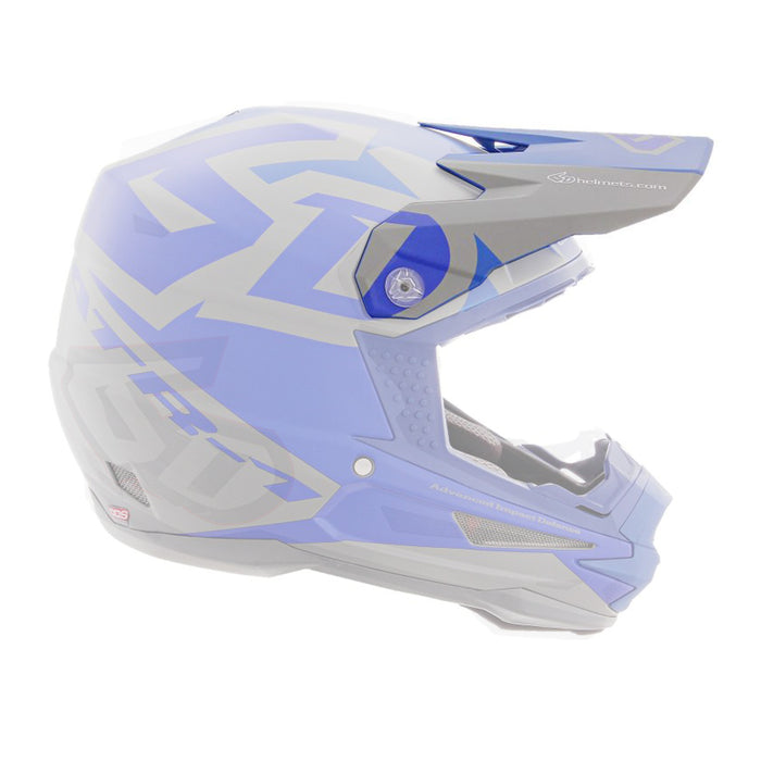 6D Atr-1 Switch Motorcycle Helmet Peak - Blue/Grey