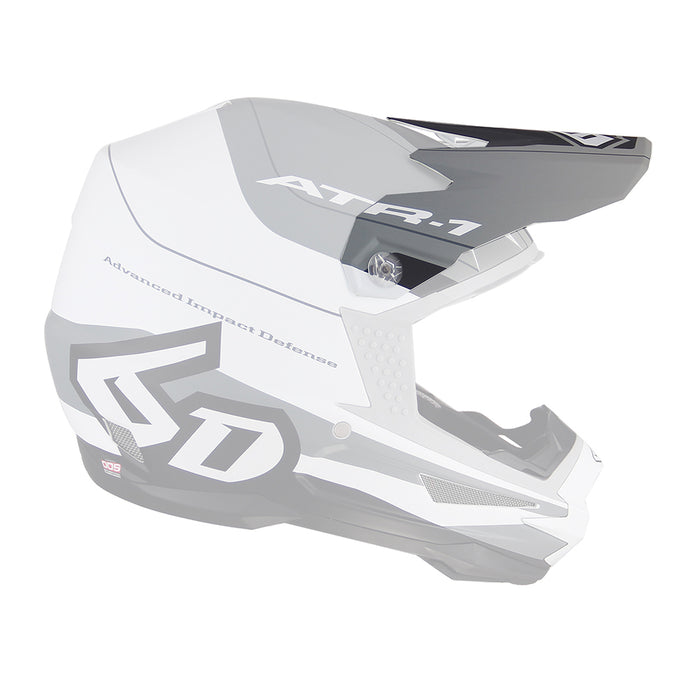 6D Atr-1 Pace Motorcycle Helmet Peak - Black/White