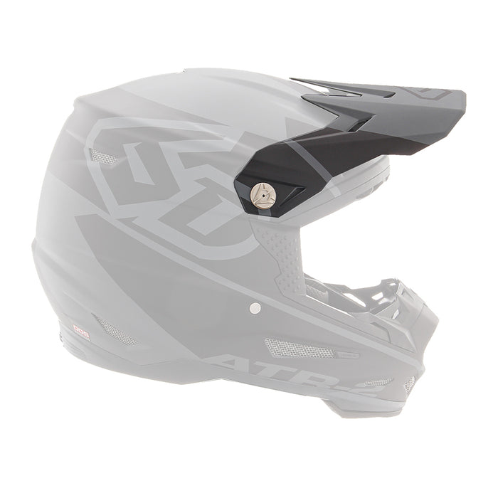 6D Atr-2 Core Motorcycle Helmet Peak - Black/Grey