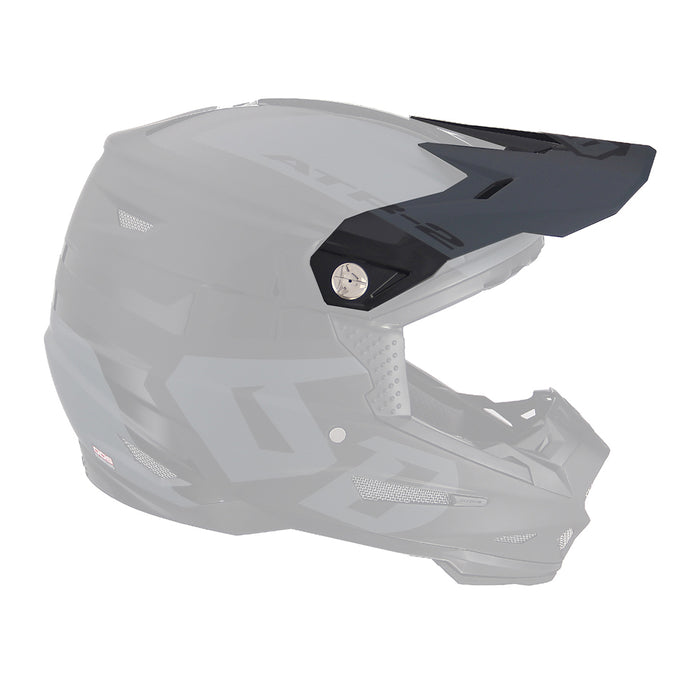 6D Atr-2 Helo Limited Edition Motorcycle Helmet Peak - Black/Grey