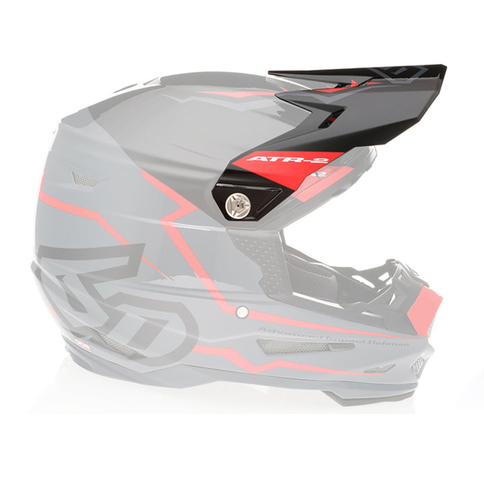 6D Atr-2 Element Motorcycle Helmet Peak - Grey