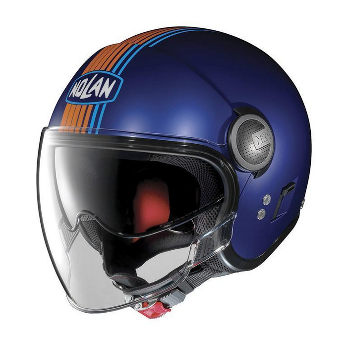 Nolan N-21 Visor Joie De Vivre Flat 36 Helmet - Blue/Orange XSM