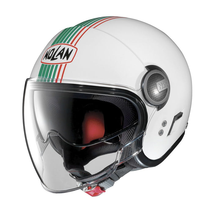 Nolan N-21 Visor Joie De Vivre 43 Helmet - White/Green/Red Small