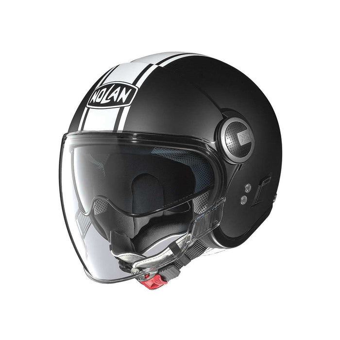 Nolan N-21 Visor Flat 7 Helmet - Black/White XLG