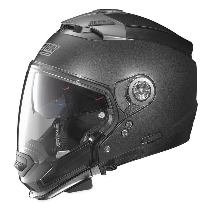 Nolan N-44 N-Com 24 Tech Flat Helmet - Black/Grey XSM