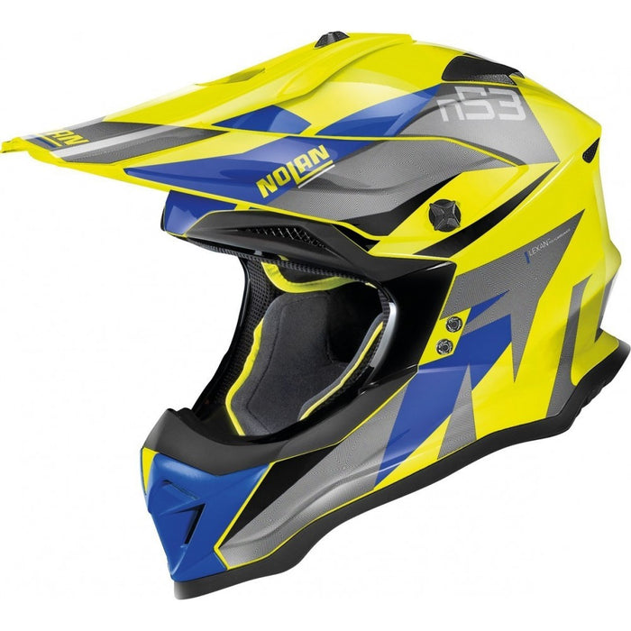 Nolan N-53 Flaxy 2 Helmet - Blue/Yellow XSM