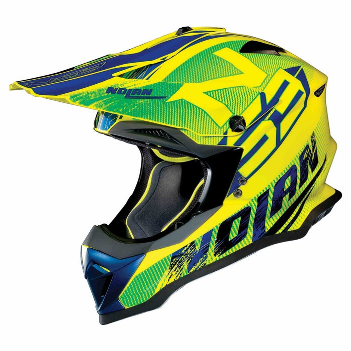 Nolan N-53 Whoop LED 49 Helmet - Yellow/Green/Blue Small
