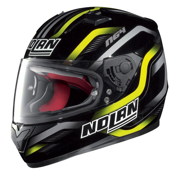 Nolan N-64 Fusion 28 Helmet - Black/Yellow/Grey Small