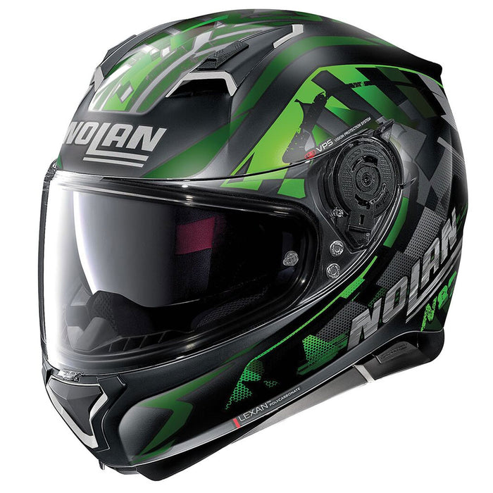 Nolan N-87 N-Com 92 Venator Flat Helmet Green/Black XSM