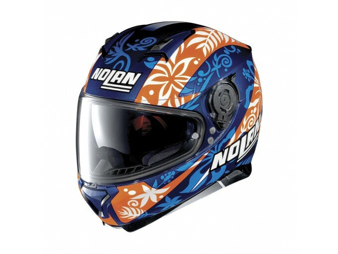 Nolan N87 REP Petrucci-62 Helmets - Blue/Orange S