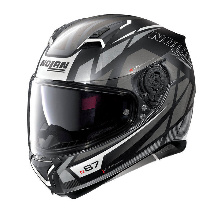 Nolan N87 Orignal-68 Helmet - Flat Black/Grey/White S