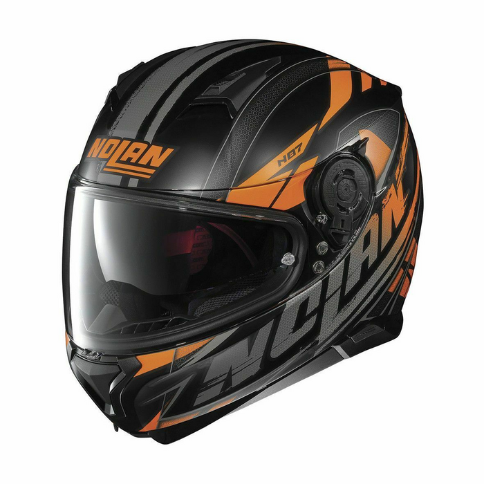Nolan N-87 Fulmen Flat 52 Helmet - Black/Orange Medium