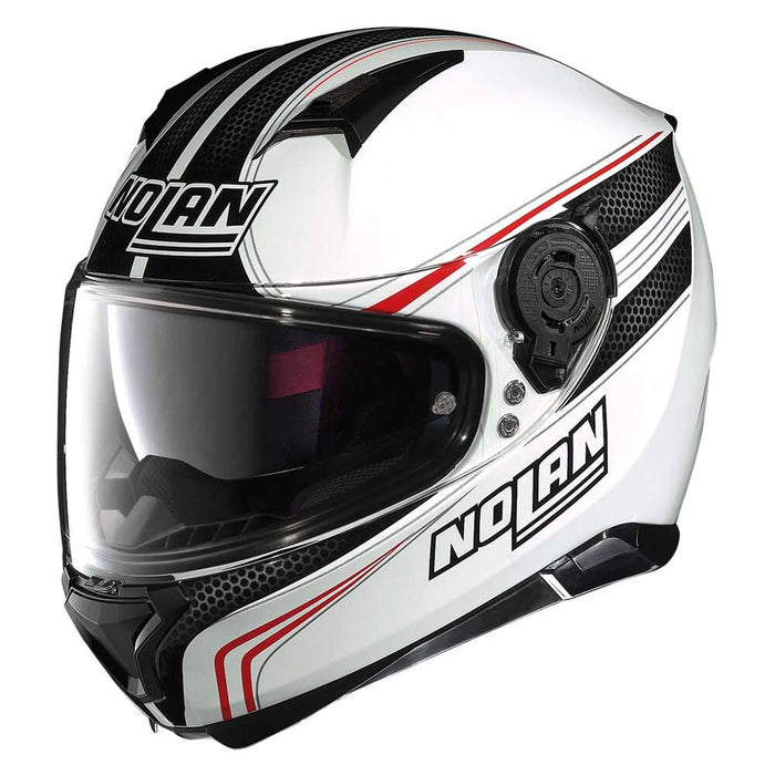 Nolan N-87 Rapid-17 Helmets- White/Black/Red XL