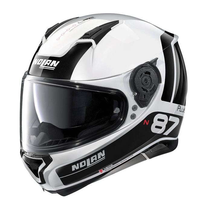 Nolan N87 Plus-22 Helmets - White/Black XS