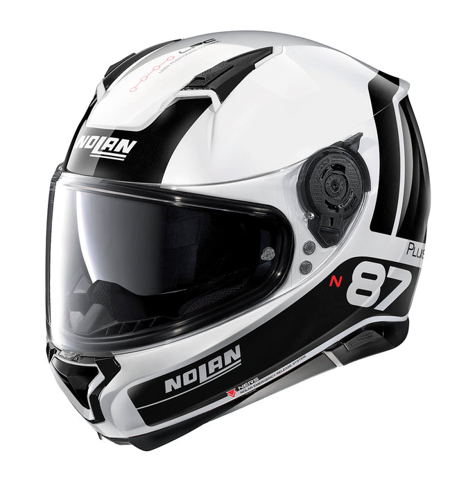 Nolan N87 Plus-22 Helmets - White/Black L