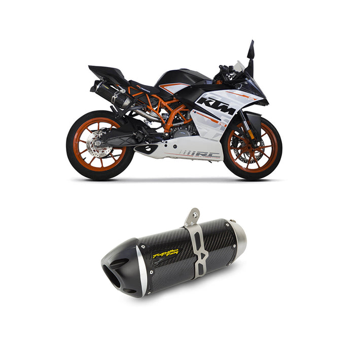 Two Brothers Racing KTM RC390 Slip-On Carbon Exhaust (16-19) S1R