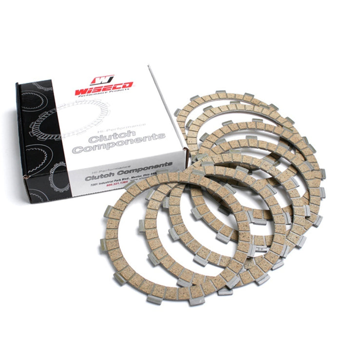 Wiseco Motorcycle Off Road 2 Stroke Clutch Basket Clutch Plate Kit 7 Fiber for Honda CR250R 1984-1989