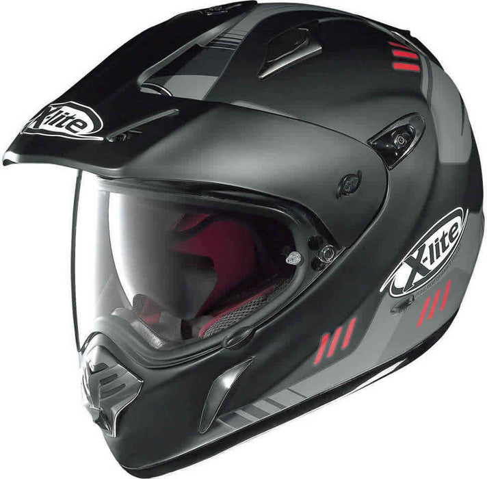 X-Lite X-551 GT Flat 23 Helmet - Black/Grey/Red Small