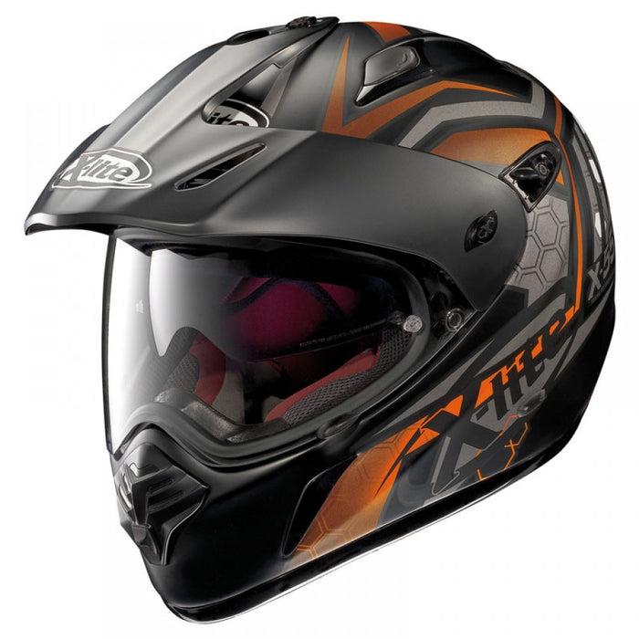 X-Lite X-551 Kalahari Flat 26 Helmet - Black/Orange Medium