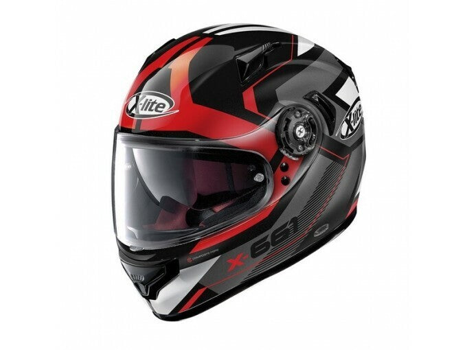 X-Lite X-661 Motivator 46 Helmet - Black/Red/Grey Small