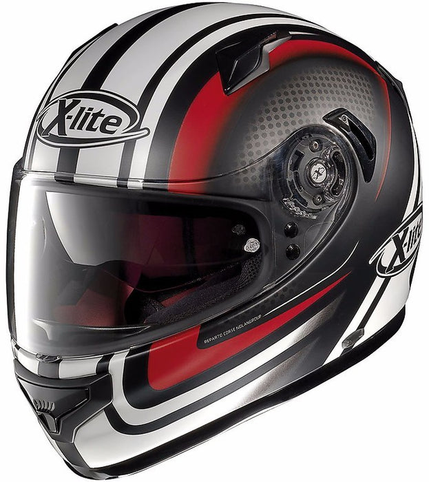 X-Lite X-661 N-Com 3 SlipStream Helmet - Black/White/Red Medium