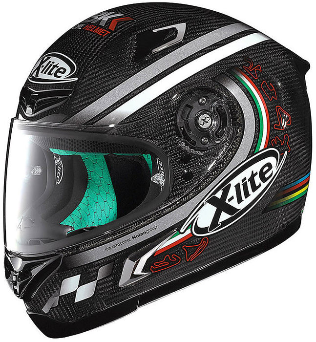 X-Lite X-802 Ultra Carbon SBK 10 Helmet - Carbon/White XSM